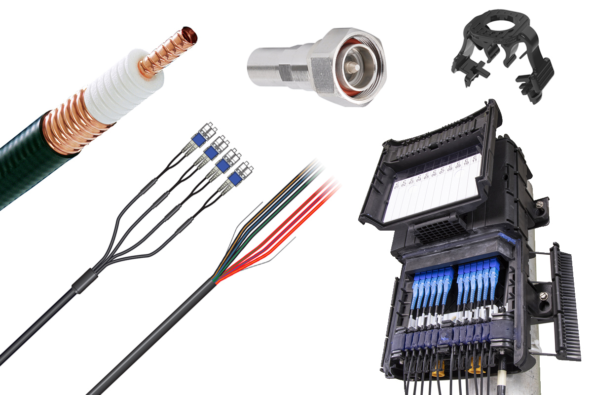 HELIAX® fiber, power, RF connectivity & accessories | ANDREW