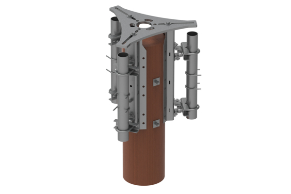 860662983-1 | WOOD POLE MOUNT FOR mmWave AND 4G / POLE TOP | ANDREW
