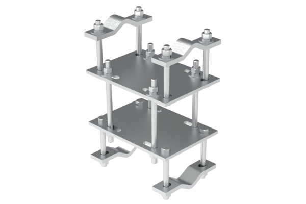 VZWSMART-MSK6 | DUAL CROSSOVER PLATE, PIPE TO SQUARE TUBE | ANDREW